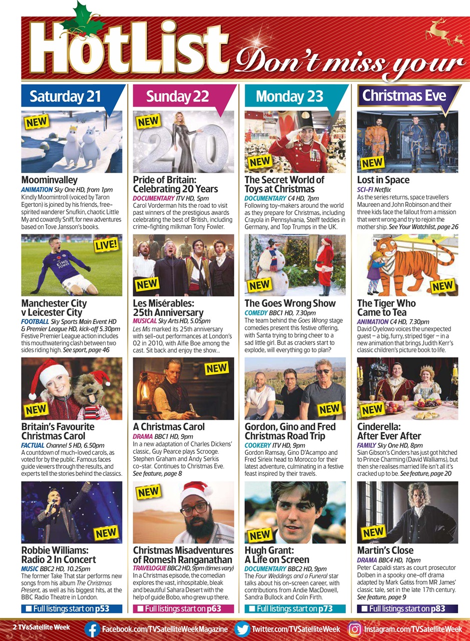 TV & Satellite Week Preview Pages