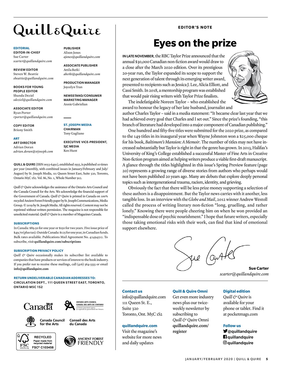 Quill & Quire Preview Pages