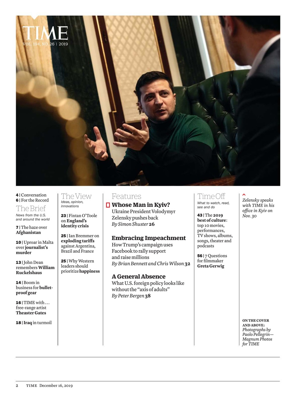 TIME Magazine Europe Preview Pages