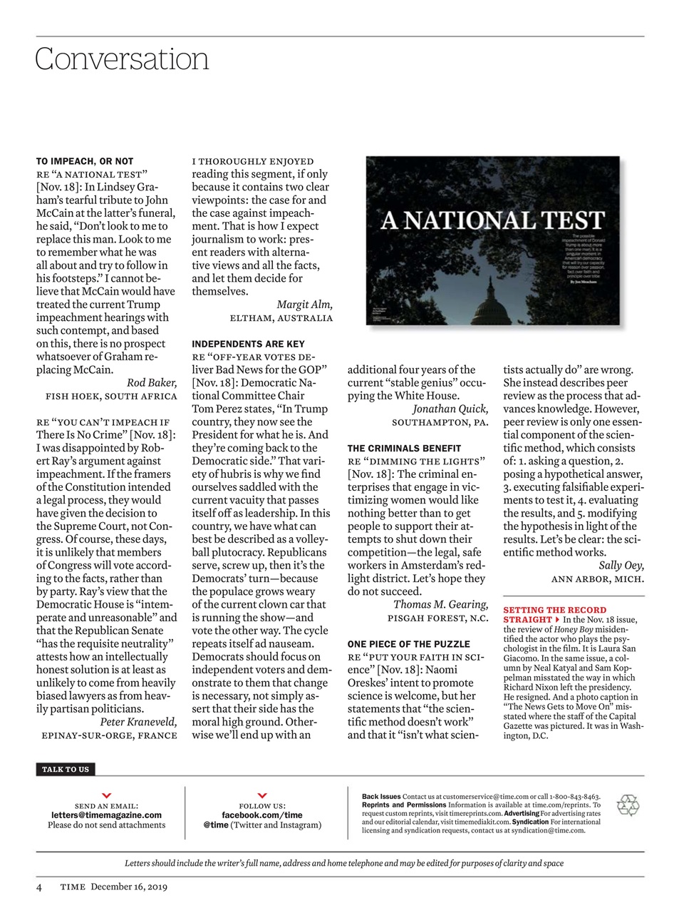 TIME Magazine Europe Preview Pages