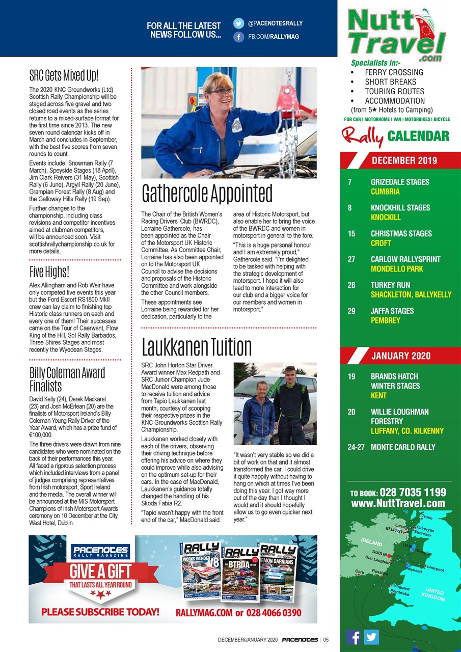 Pacenotes Rally magazine Preview Pages
