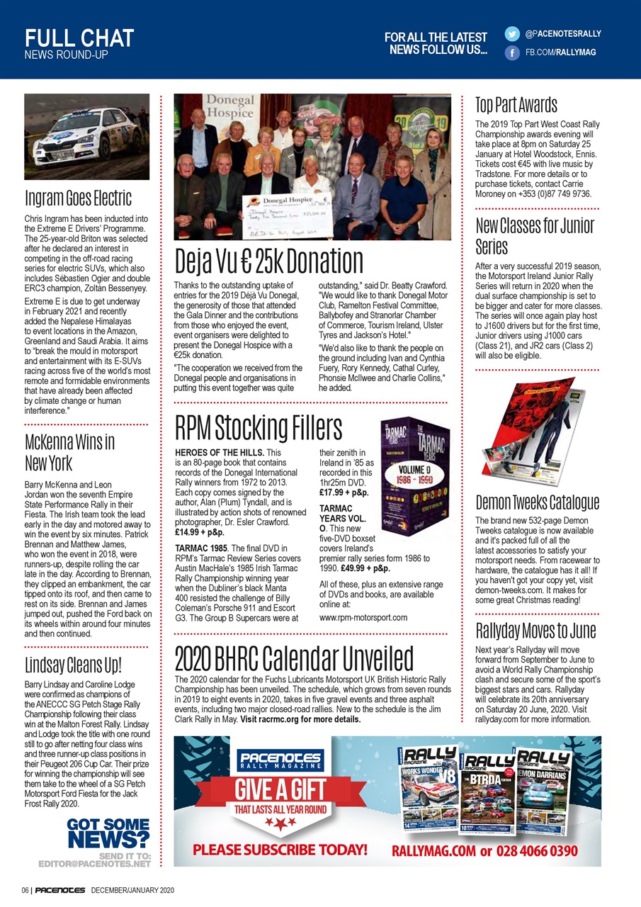 Pacenotes Rally magazine Preview Pages
