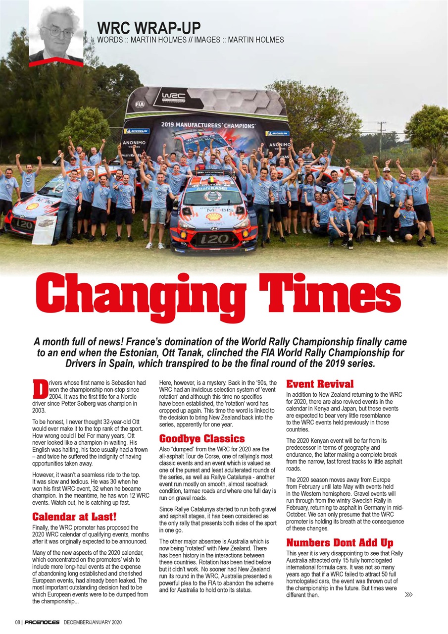 Pacenotes Rally magazine Preview Pages