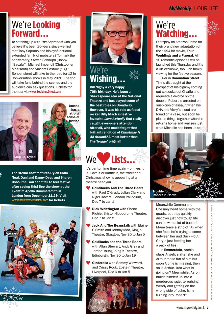 My Weekly Preview Pages