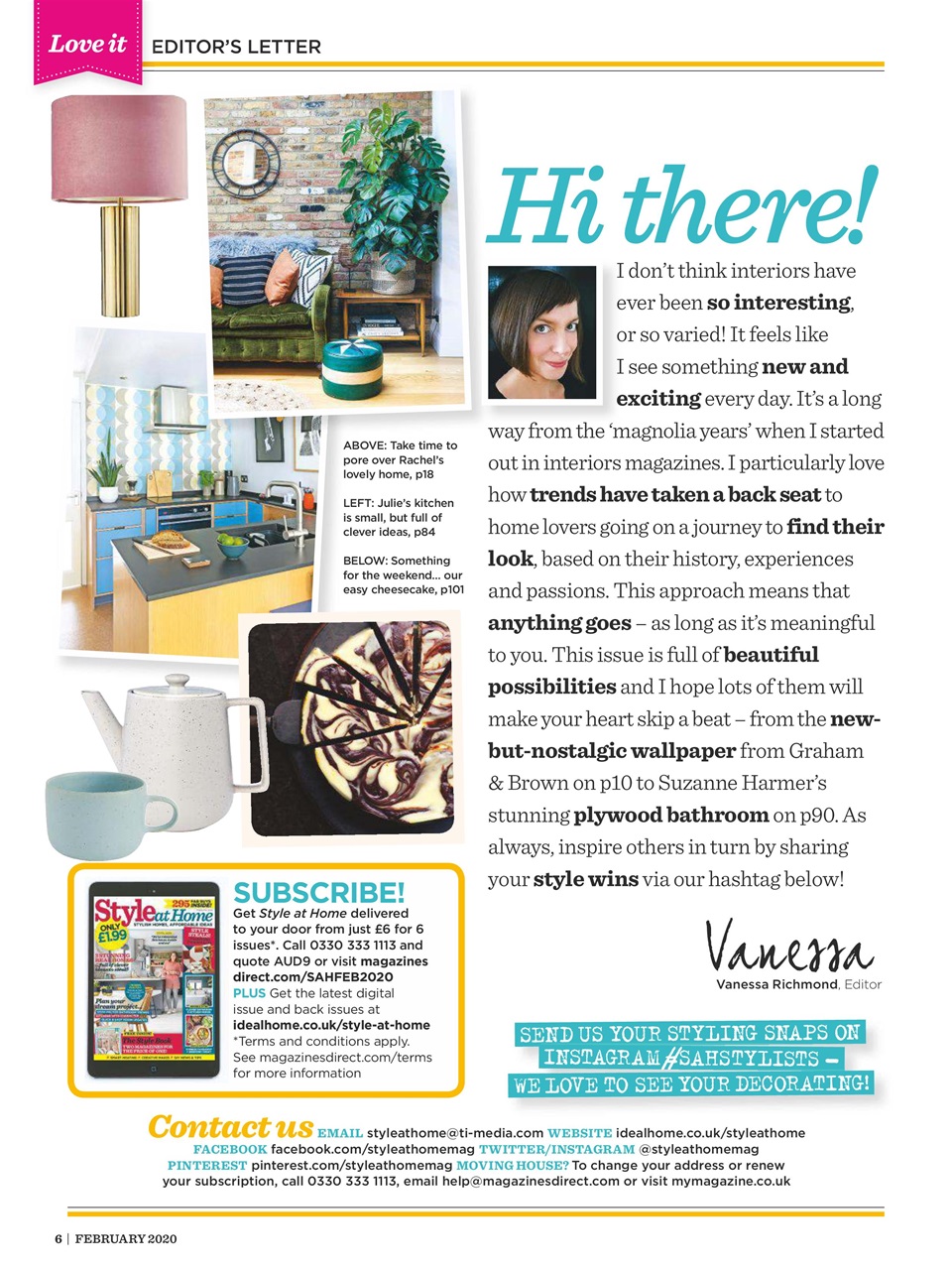 Style at Home Preview Pages