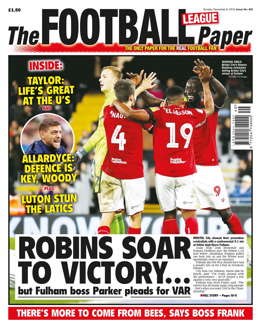 The Football League Paper Preview Pages