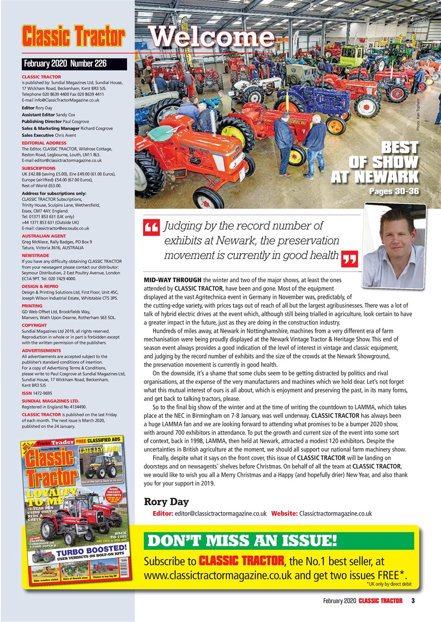 Classic Tractor Preview Pages