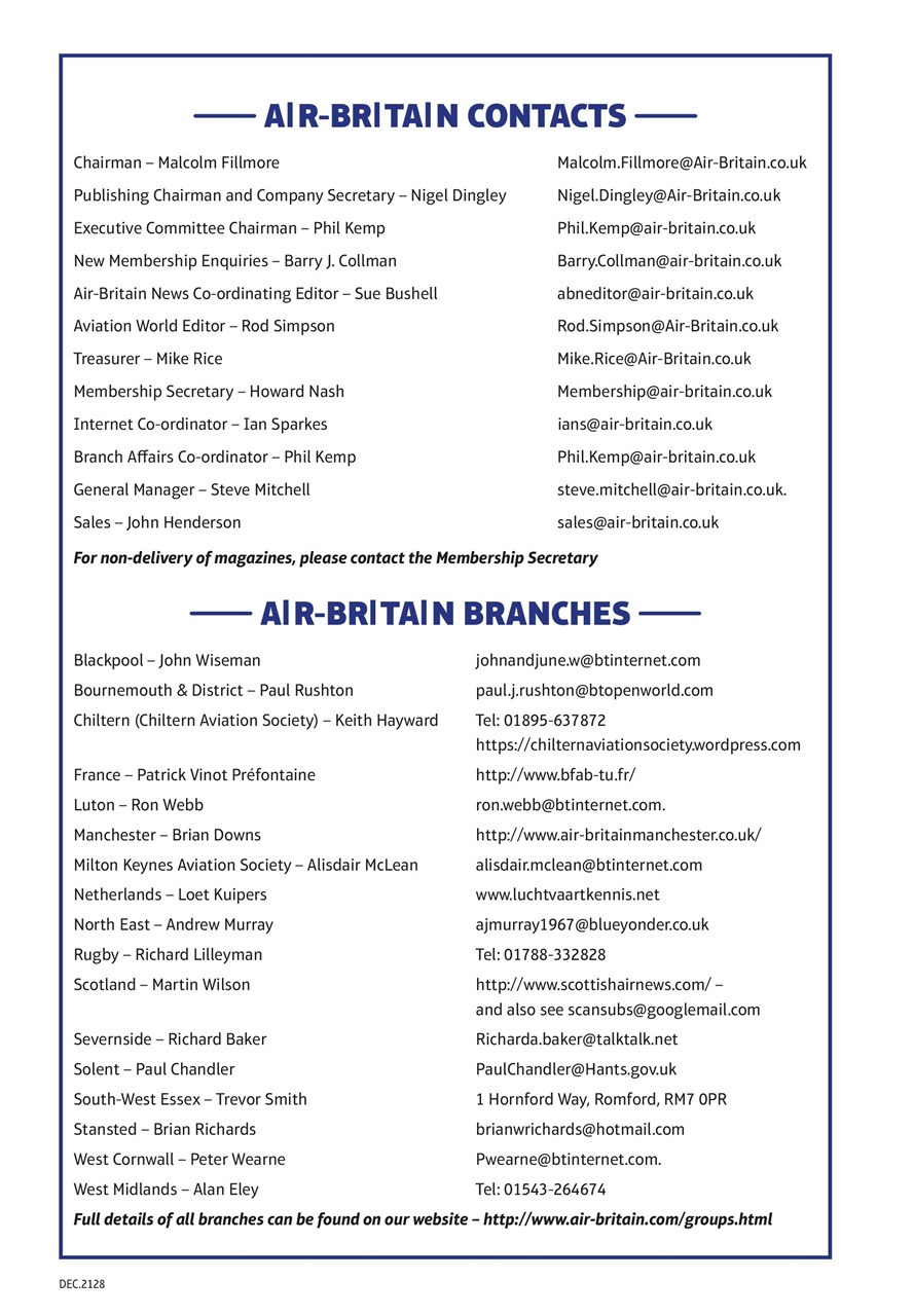 Air Britain News Preview Pages