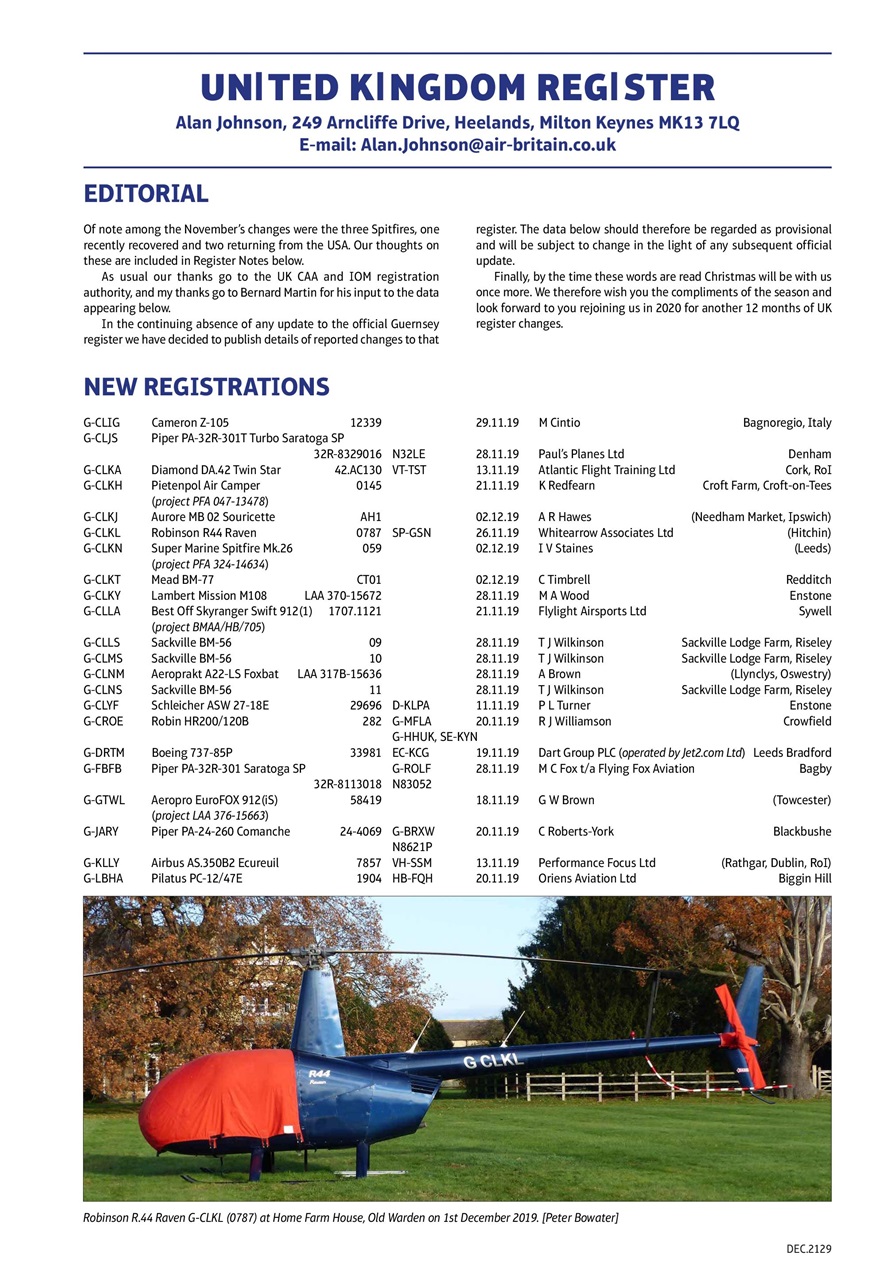 Air Britain News Preview Pages