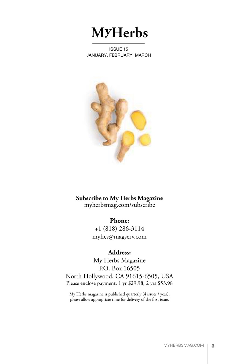 My Herbs Magazine Preview Pages