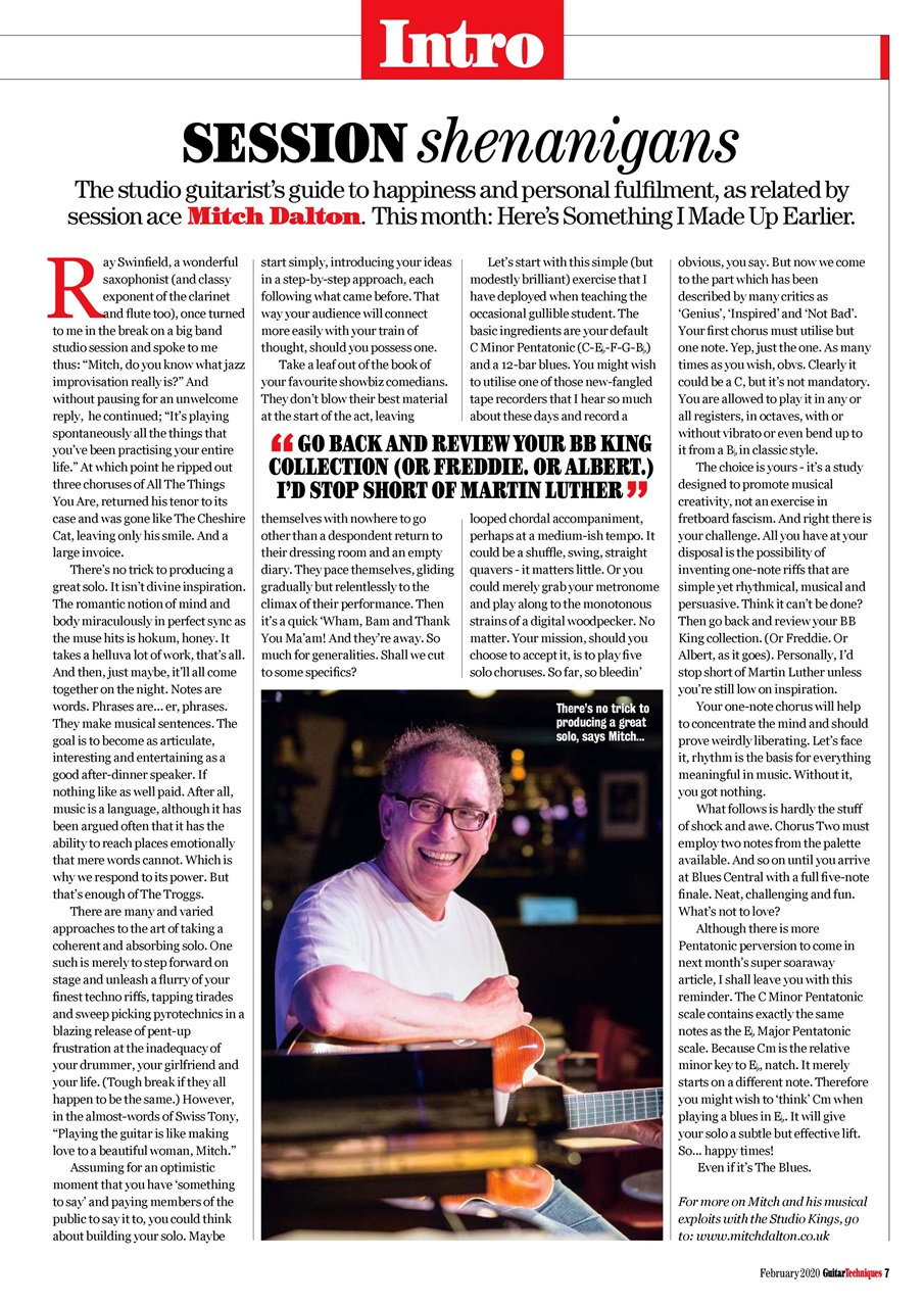 Guitar Techniques Preview Pages