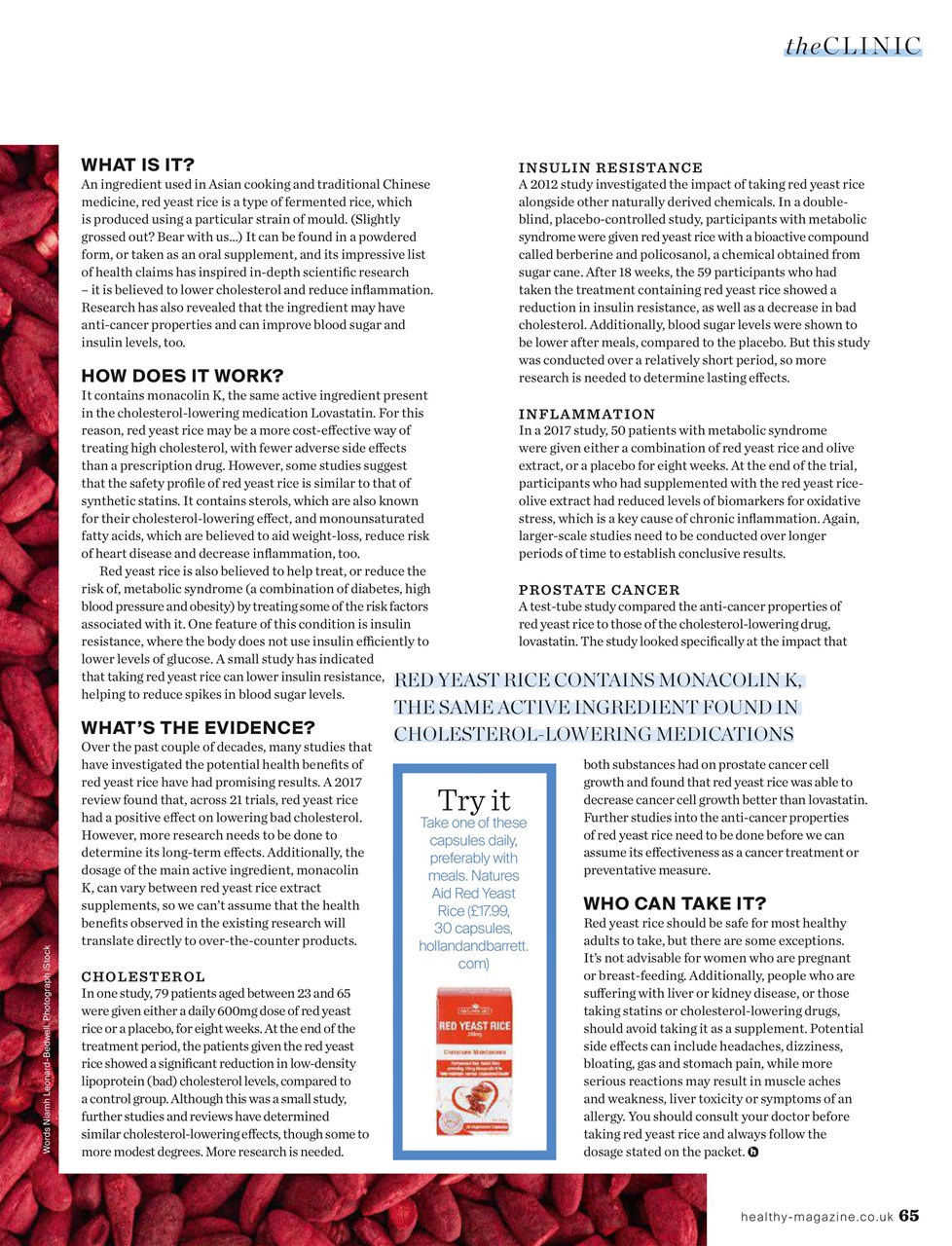 Healthy Magazine Preview Pages