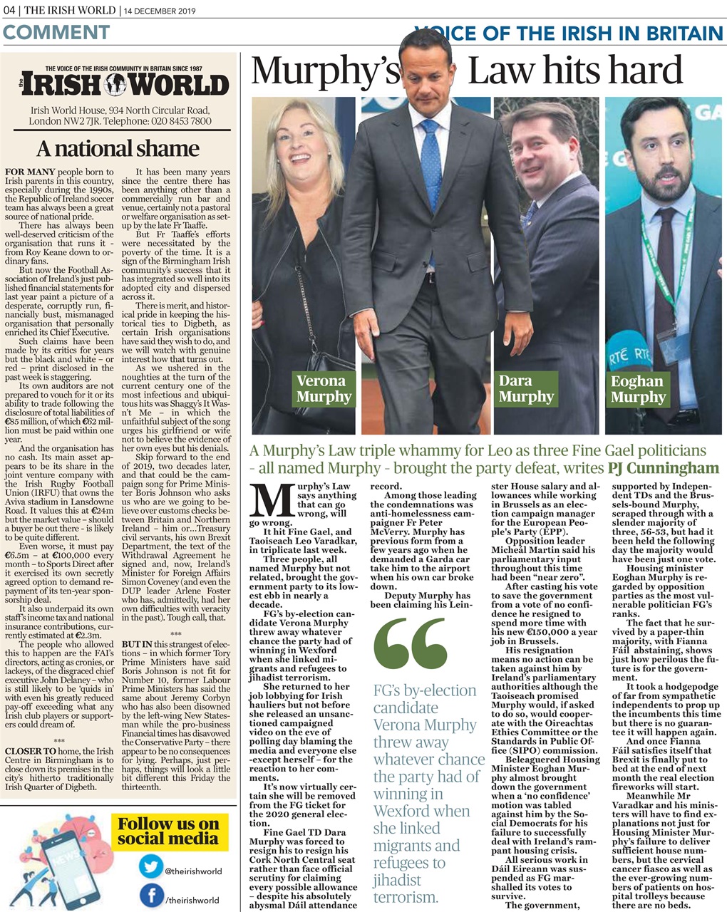 Irish World Preview Pages