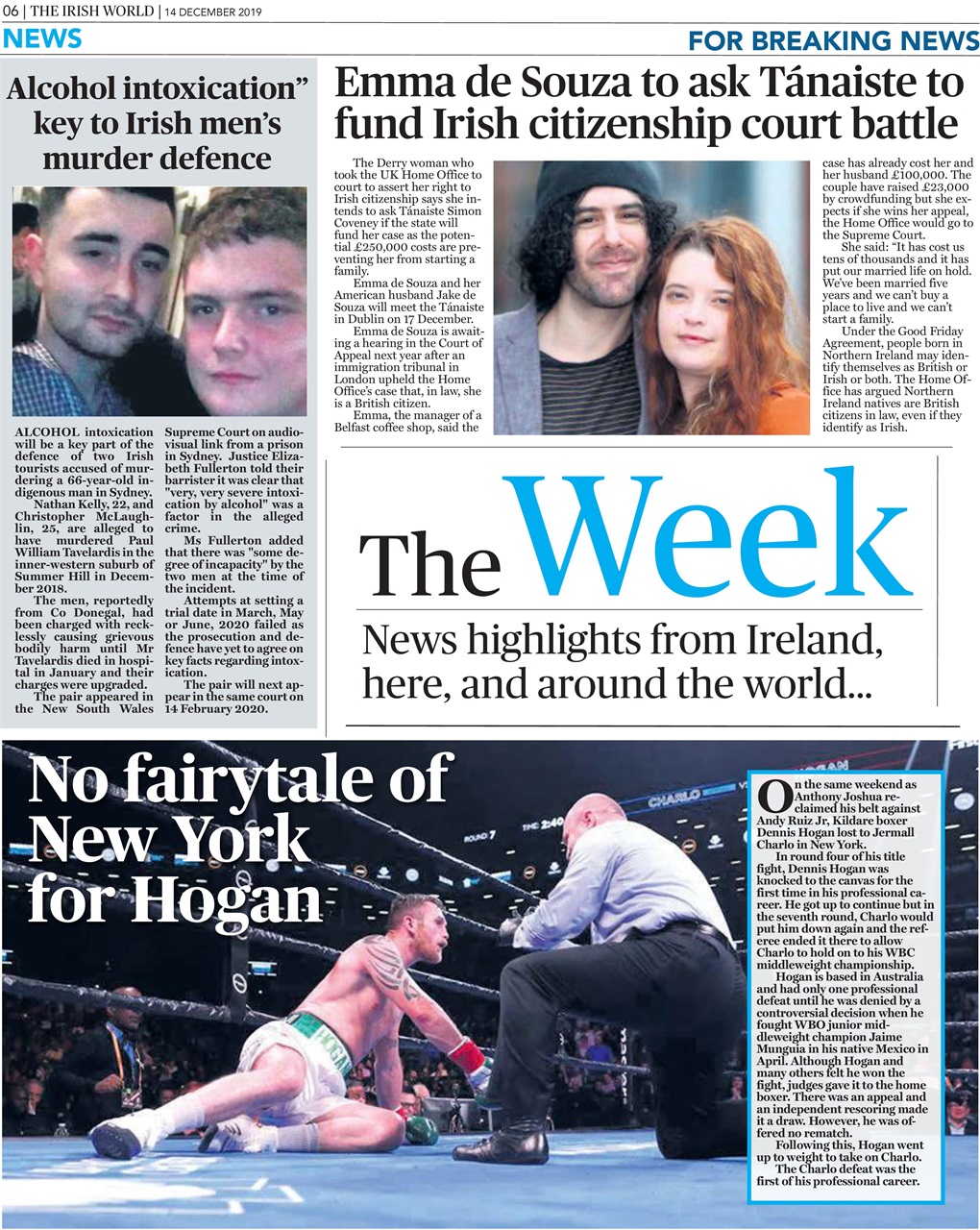 Irish World Preview Pages