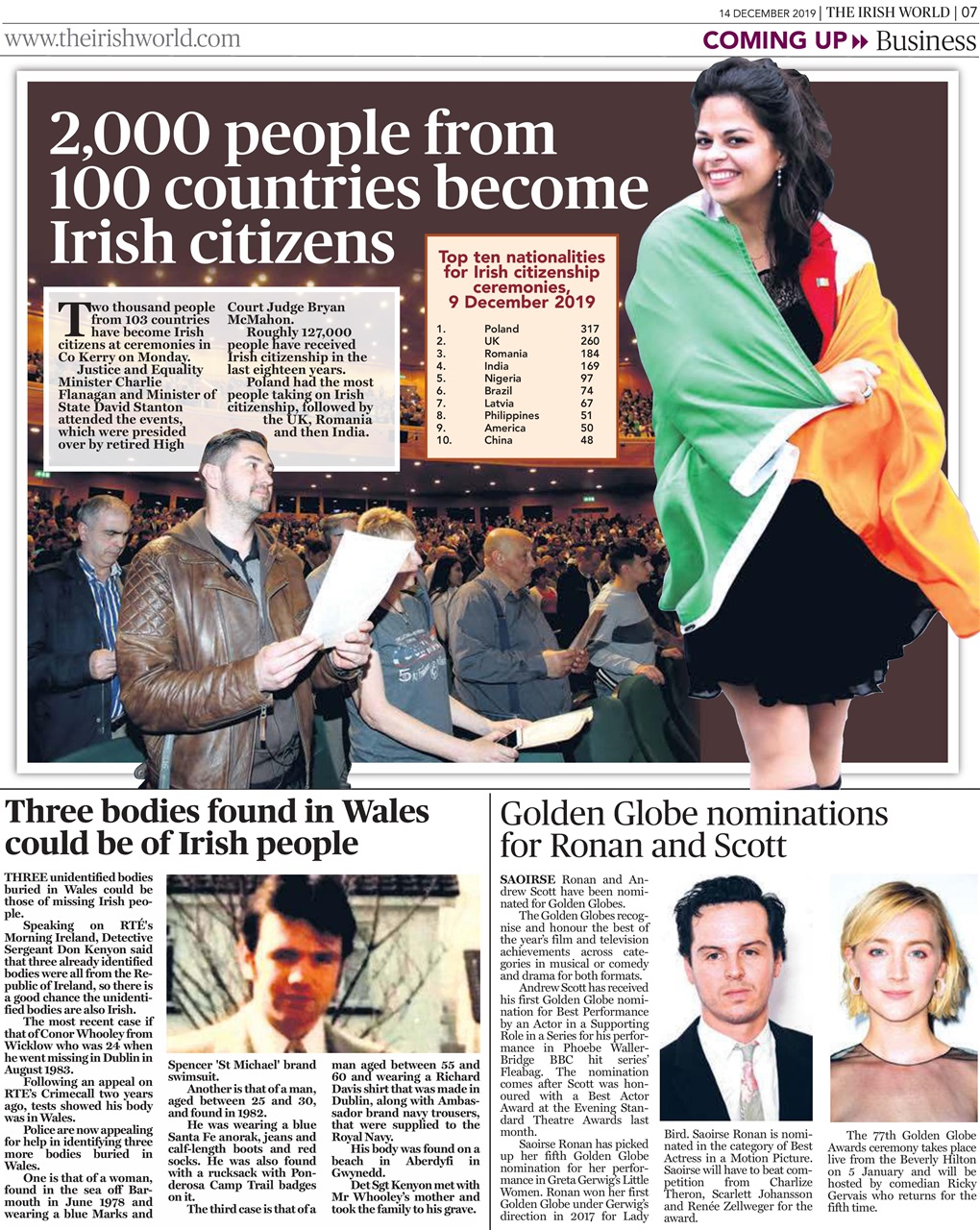 Irish World Preview Pages