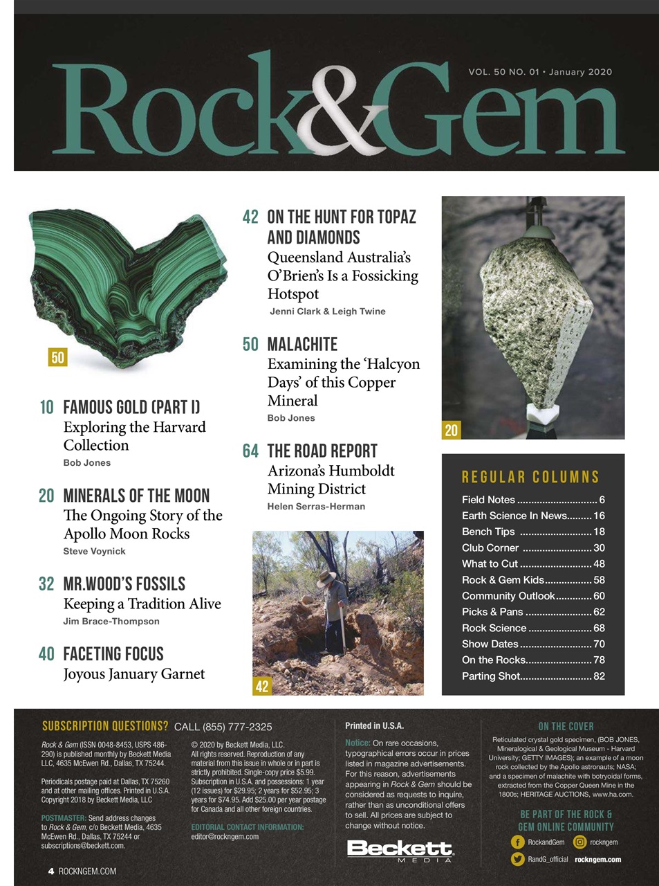 Rock&Gem Magazine Preview Pages