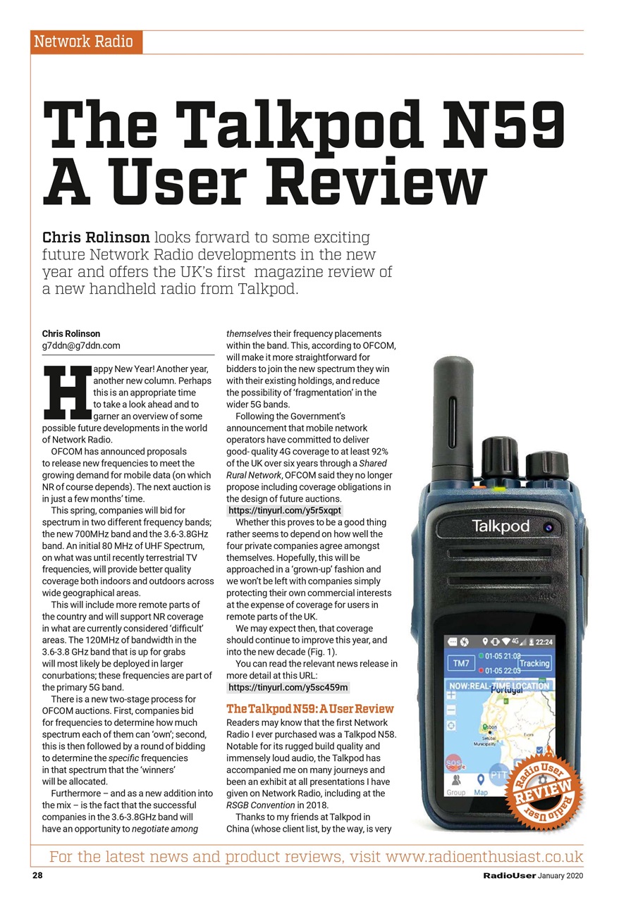 Radio User Preview Pages