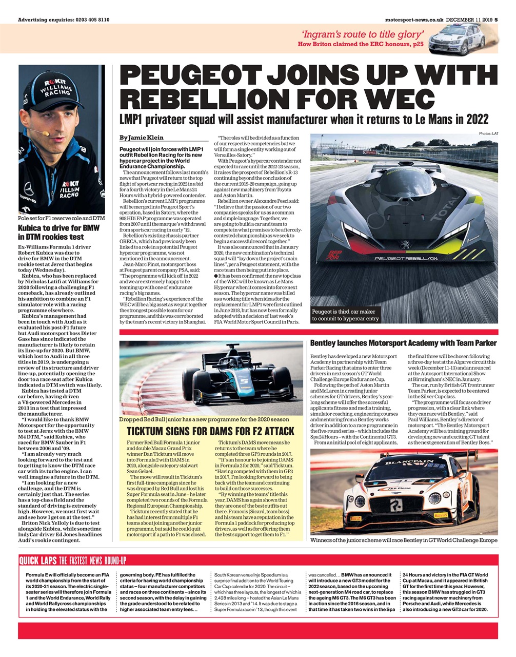 Motorsport News Preview Pages