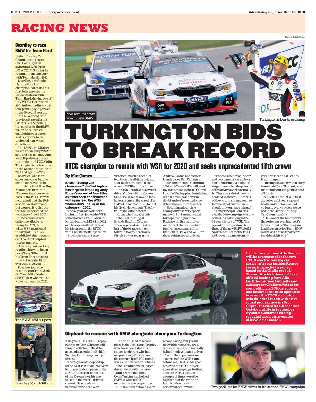 Motorsport News Preview Pages