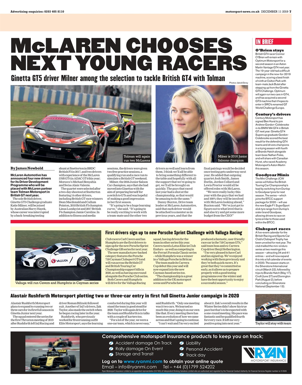 Motorsport News Preview Pages