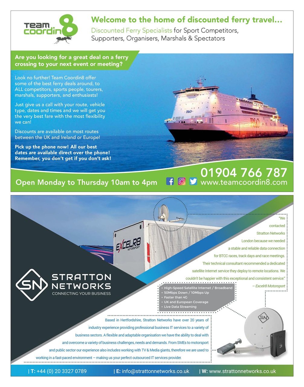 Motorsport News Preview Pages