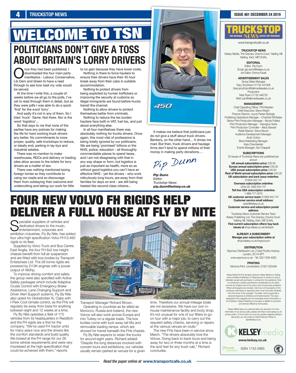 Truckstop News Preview Pages