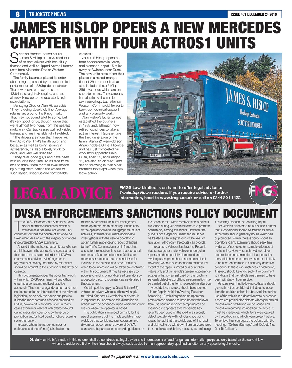 Truckstop News Preview Pages