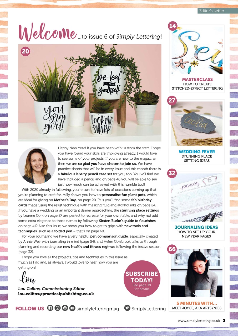 Simply Lettering Preview Pages