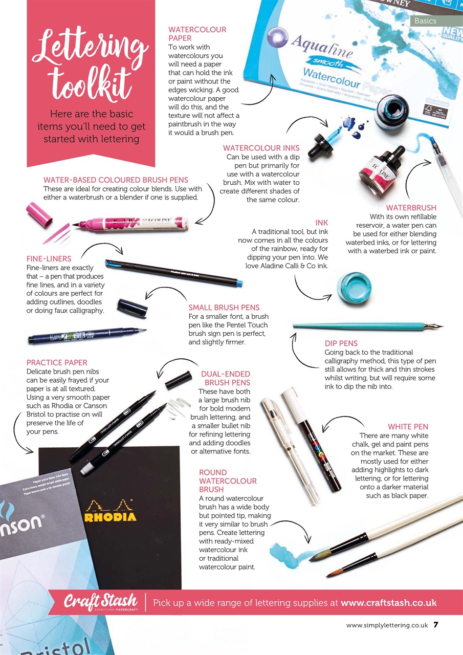 Simply Lettering Preview Pages