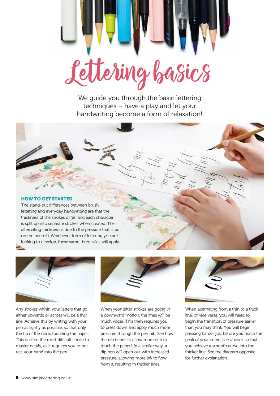 Simply Lettering Preview Pages