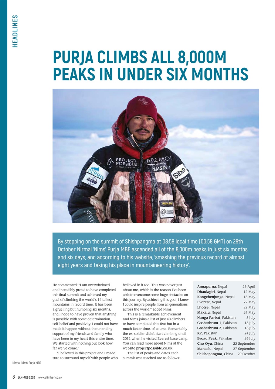 Climber Preview Pages