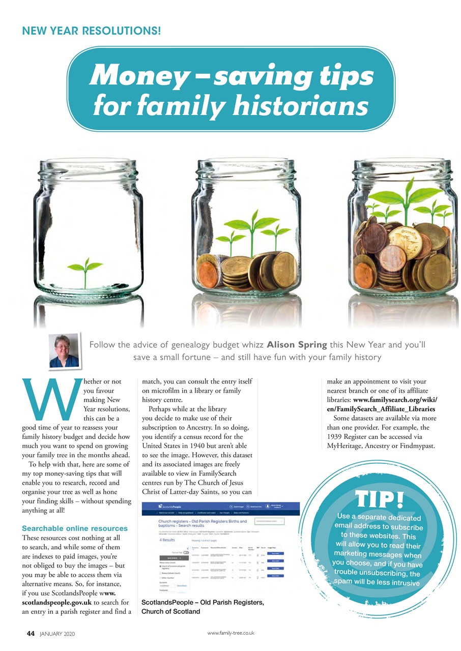 Family Tree Preview Pages