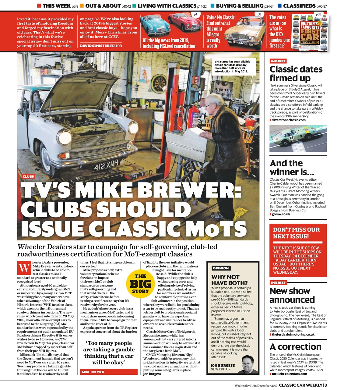Classic Car Weekly Preview Pages