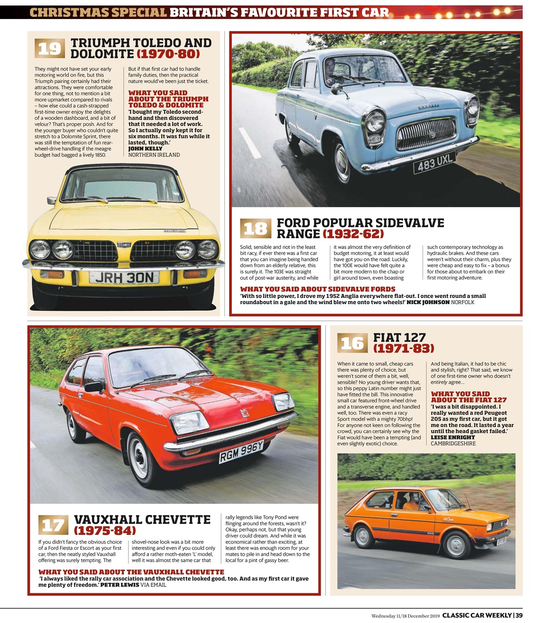 Classic Car Weekly Preview Pages