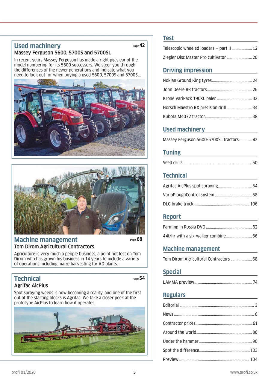 Profi International Preview Pages