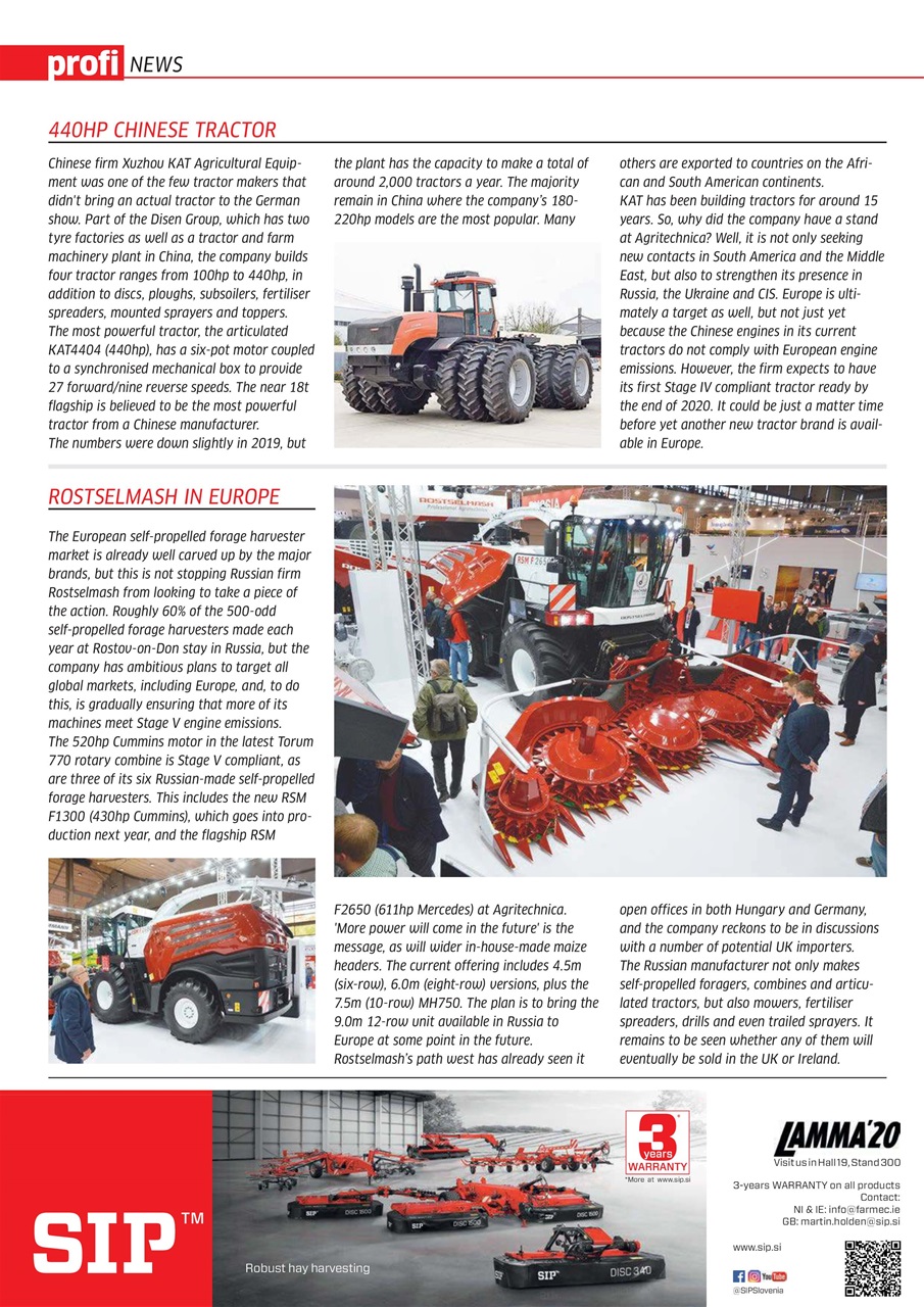 Profi International Preview Pages