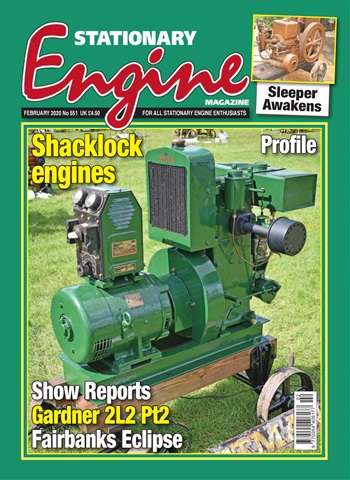Stationary Engine issue February 2020
