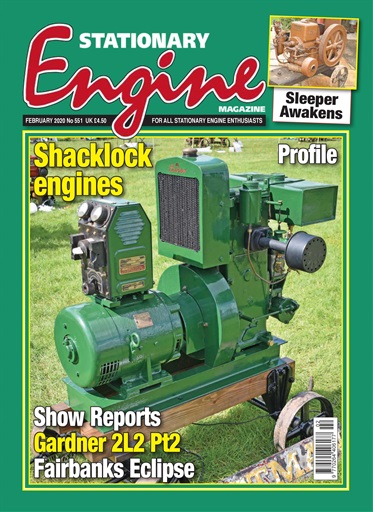 Stationary Engine issue 