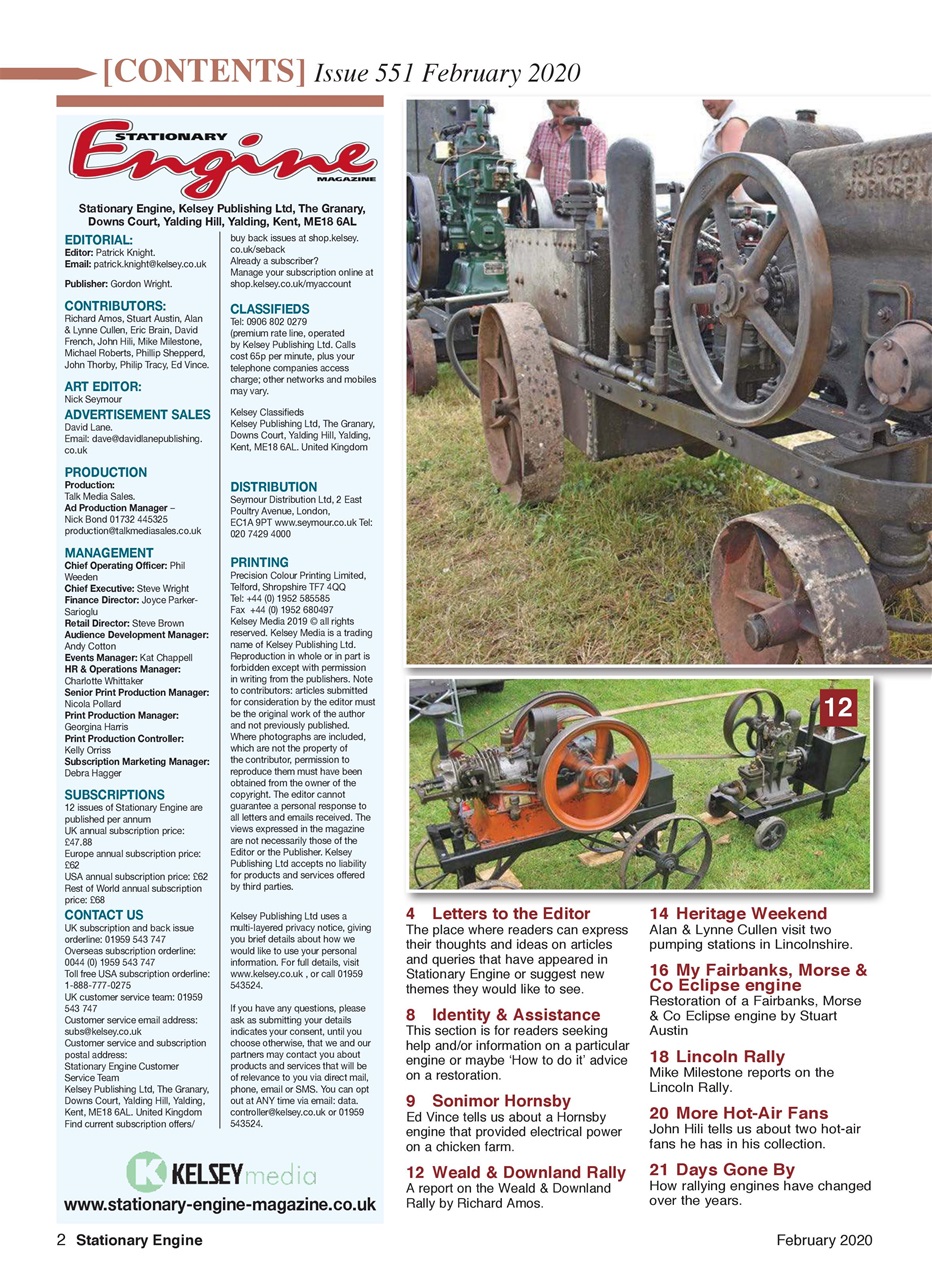 Stationary Engine Preview Pages