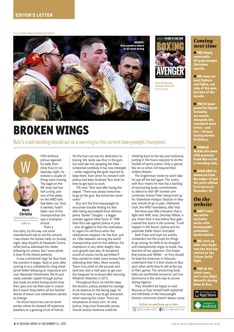 Boxing News Preview Pages
