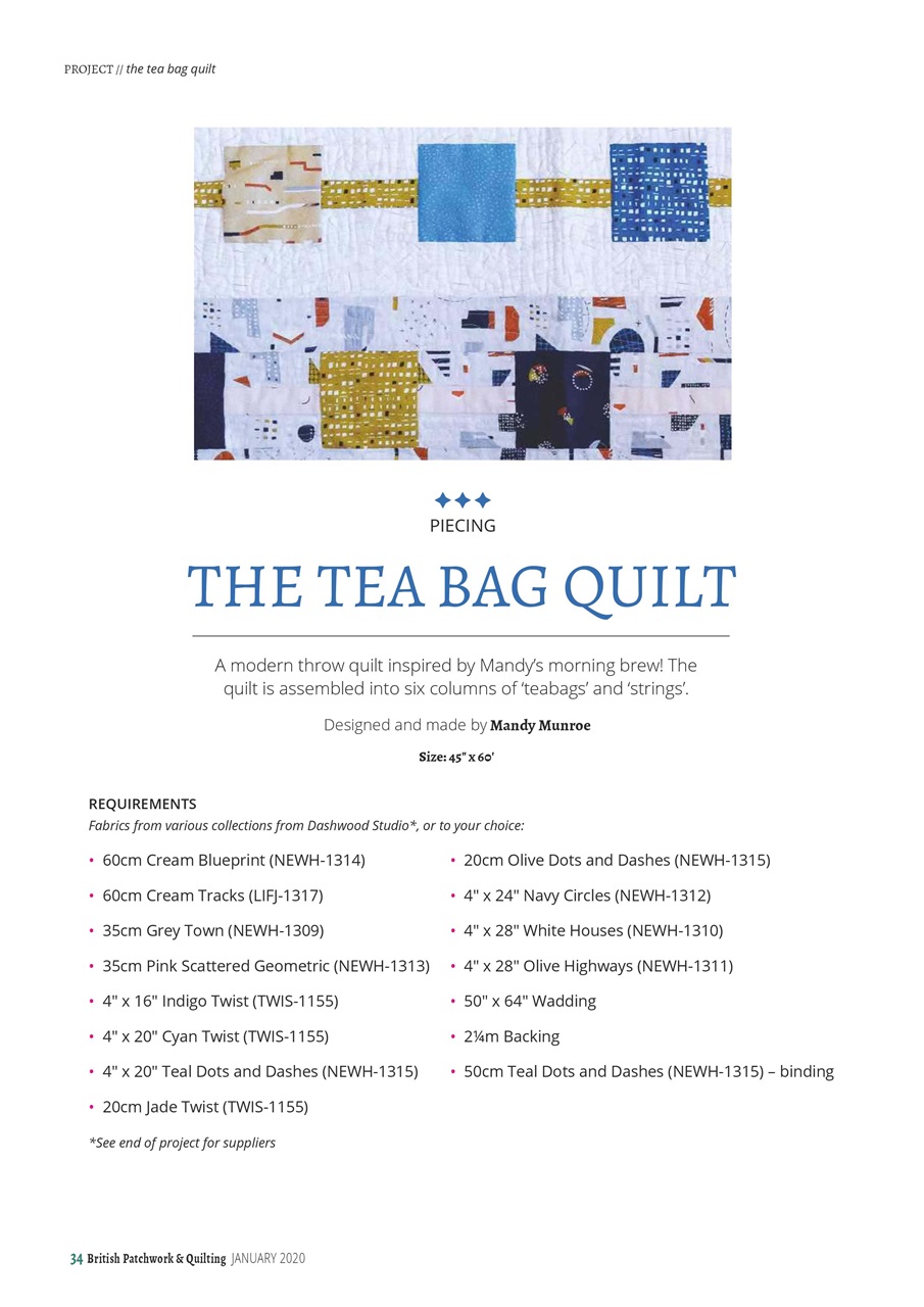 Patchwork and Quilting Preview Pages