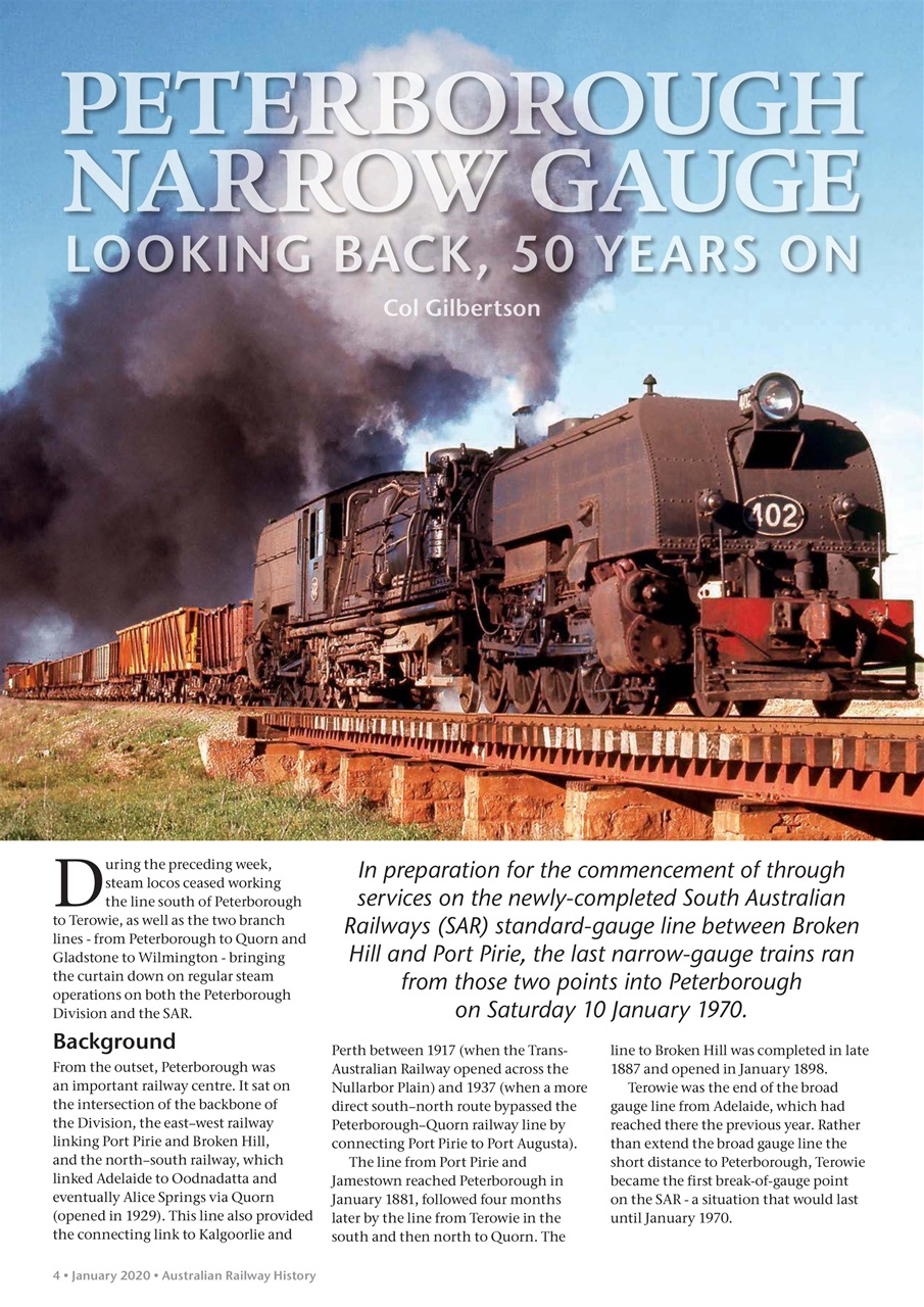 Australian Railway History Preview Pages