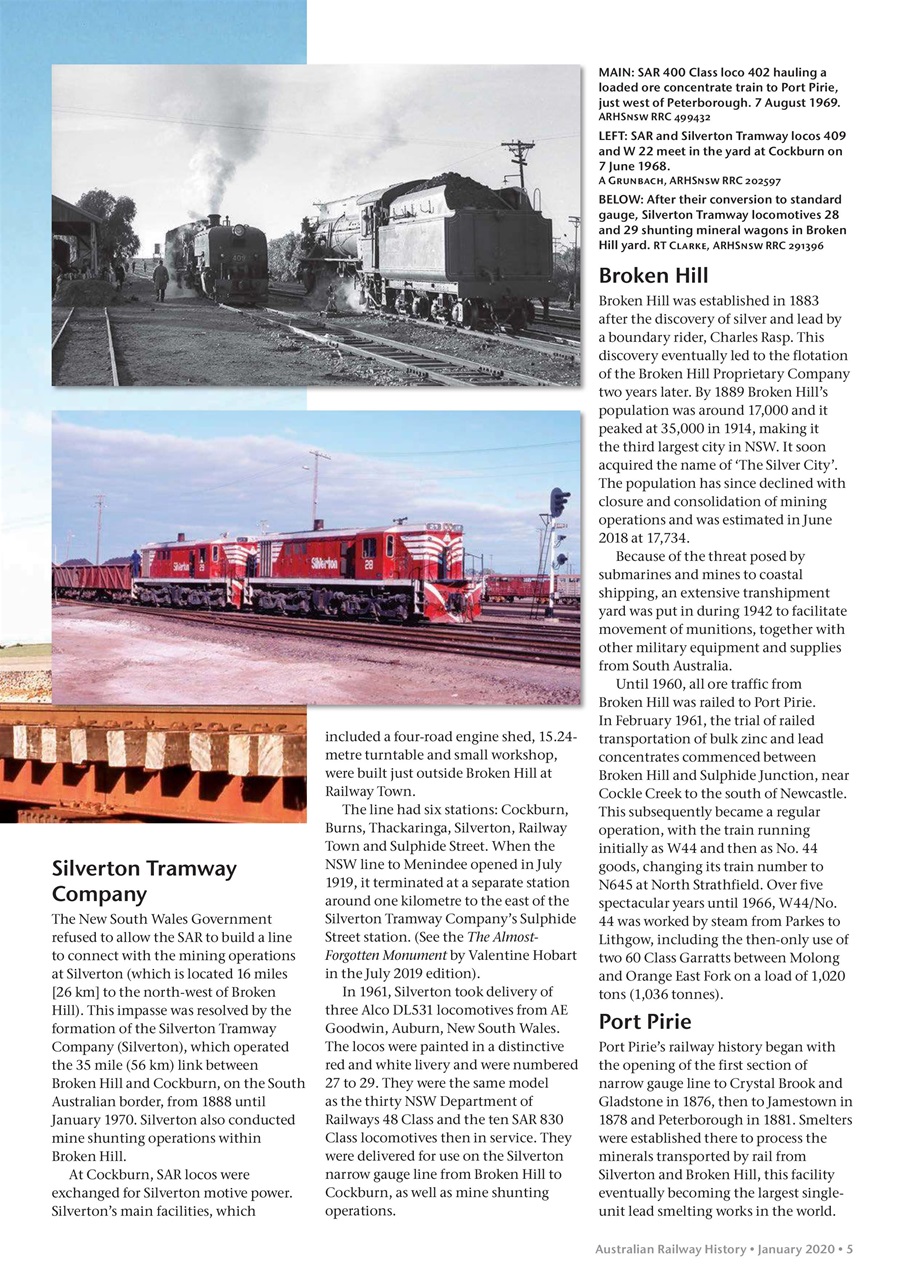 Australian Railway History Preview Pages