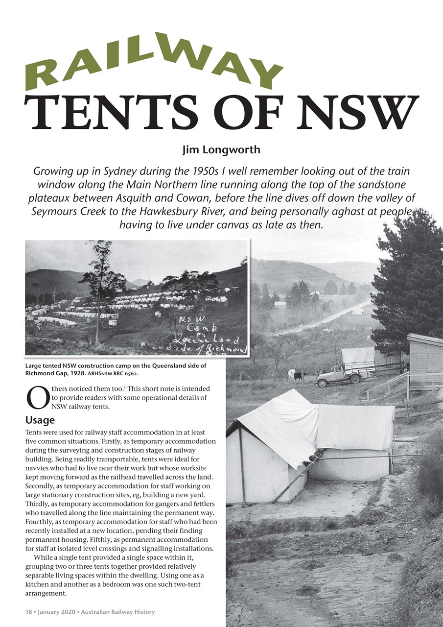 Australian Railway History Preview Pages