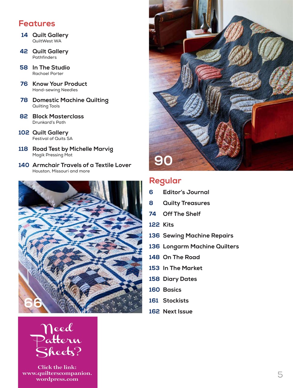 Quilters Companion Preview Pages