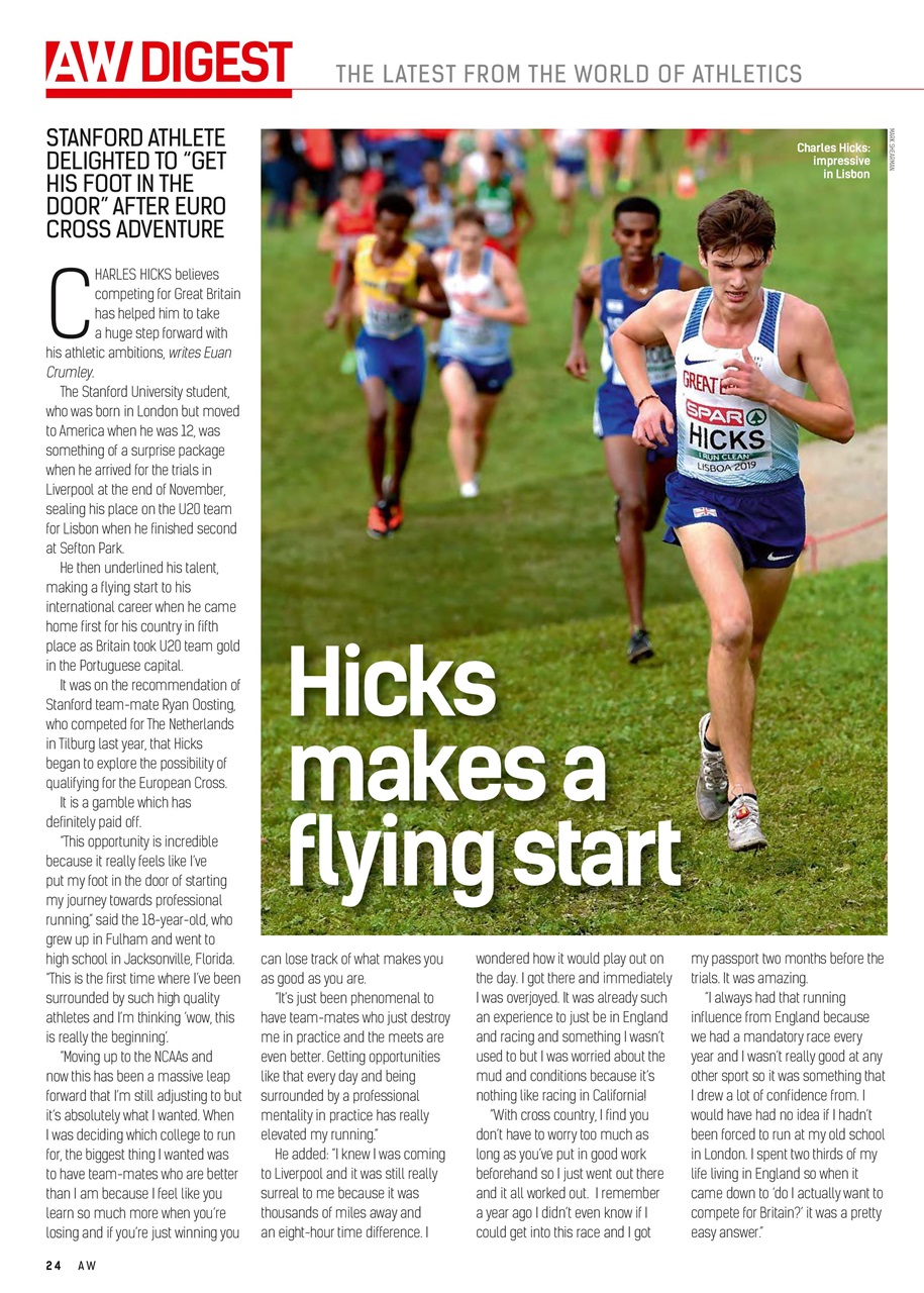 AW – Athletics Weekly Magazine Preview Pages