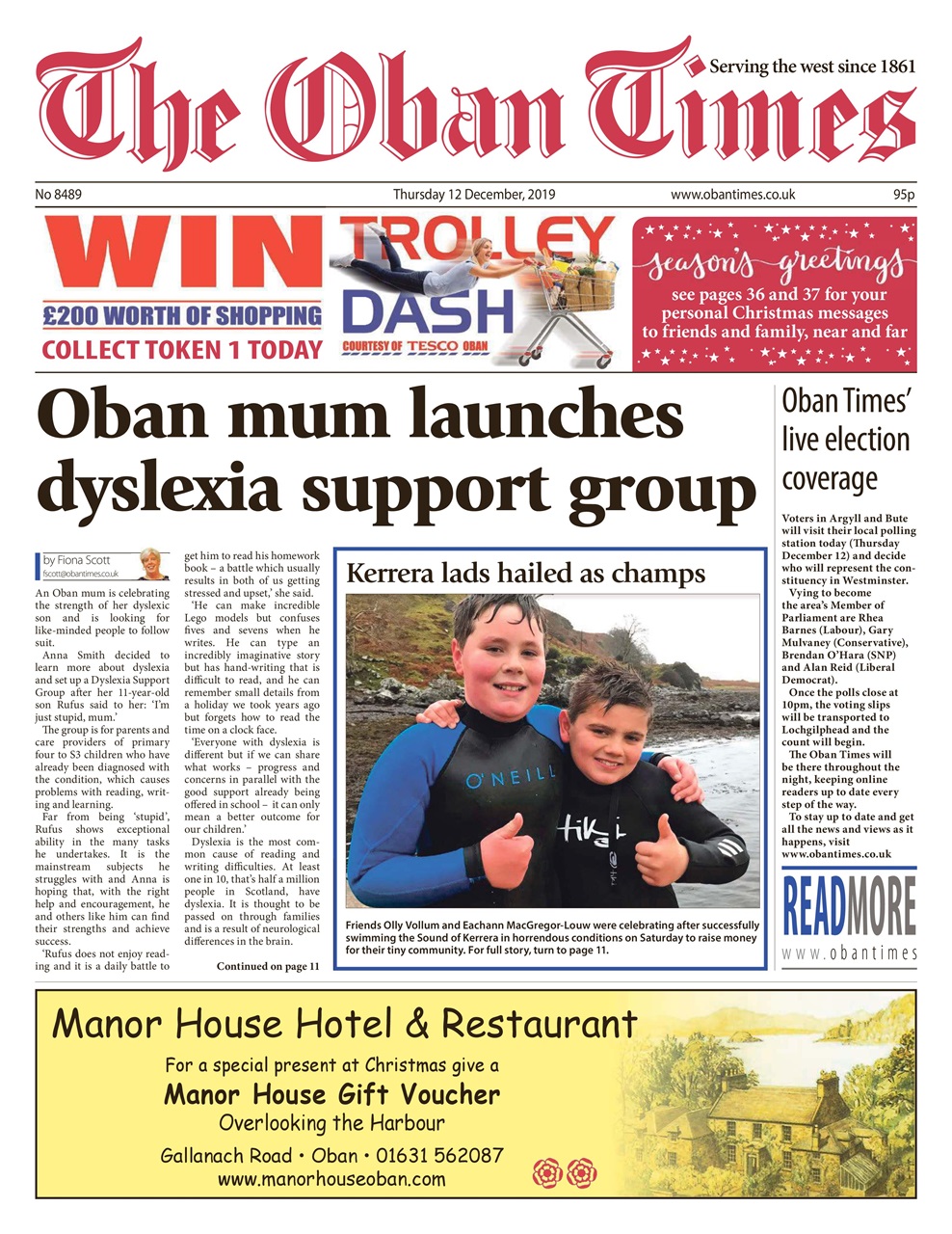 The Oban Times & Lochaber Times Preview Pages