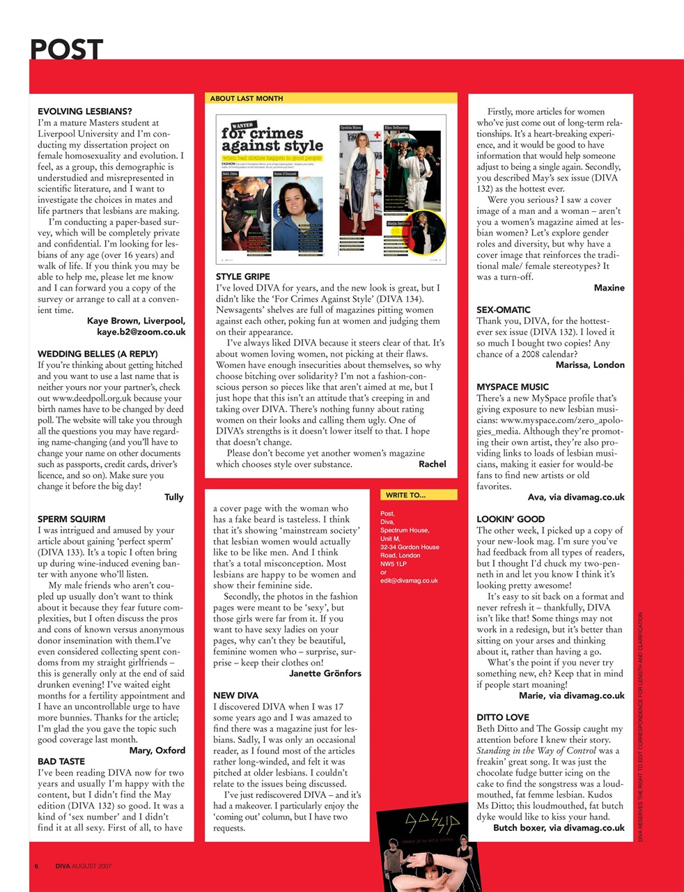 DIVA Magazine Preview Pages