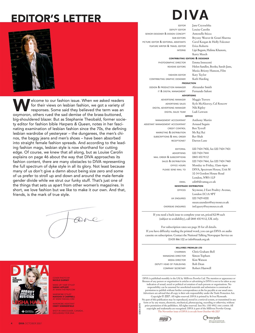 DIVA Magazine Preview Pages