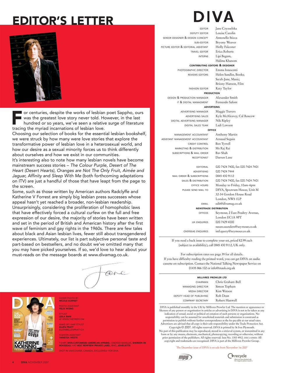 DIVA Magazine Preview Pages